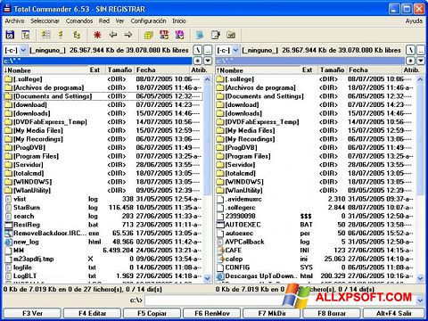 Zrzut ekranu Total Commander na Windows XP
