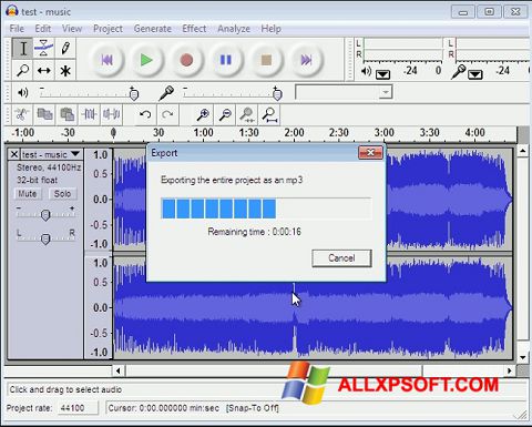 Zrzut ekranu Lame MP3 Encoder na Windows XP