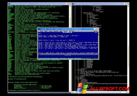 Zrzut ekranu QBasic na Windows XP